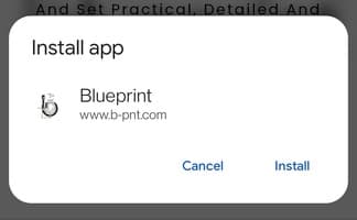 blueprint app install prompt image